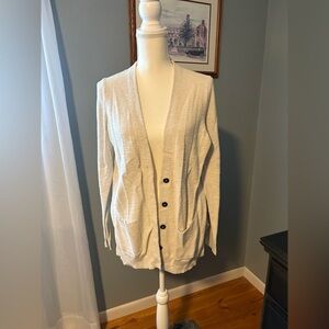 Madewell Women's Cream Cardigan Sweater